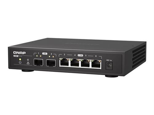 QNAP QSW-2104-2S commutateur réseau Non-géré 2.5G Ethernet Noir