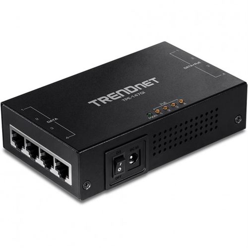 TRENDnet TPE-147GI 65W 4-Port Gigabit PoE+ Injector