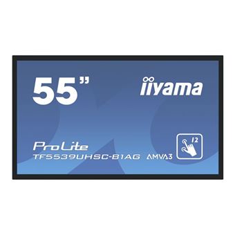 iiyama ProLite TF5539UHSC-B1AG - Classe de diagonale 55" écran LCD rétro-éclairé par LED - signalétique numérique interactive - avec écran tactile (multi-touches) - 4K UHD (2160p) 3840 x 2160 - noir mat