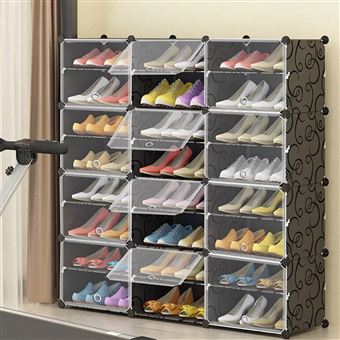 Rangement pour chaussures 54x100x34 cm avec 12 compartiments en