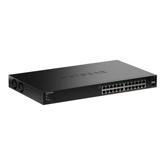 NETGEAR GS324TPv2 - Commutateur - 2+/L3 Lite - intelligent - 24 x 10/100/1000 (PoE+) + 2 x SFP - Montable sur rack - PoE+ (190 W) - 1
