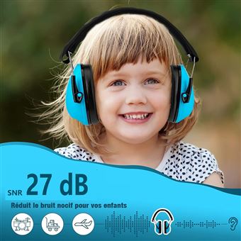 Casque Anti-bruit Pour Dormir Protection Auditive Nourrisson Anti-Bruit - Protection Auditive Pour Sommeil Et Voyage - Bleu Cache-oreilles Bébé Cache Oreille Anti Bruit Pour Dormir