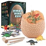 Child's Dragon Egg Digging Kit - Digging 12 Dragon Toys - Gift Games for Boys 6 7 8 9 10 11 12 Years