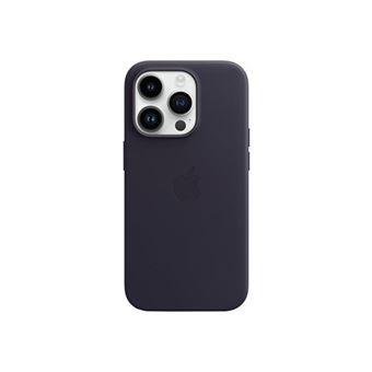 Apple - Coque de protection pour téléphone portable - avec MagSafe - cuir - encre - pour iPhone 14 Pro