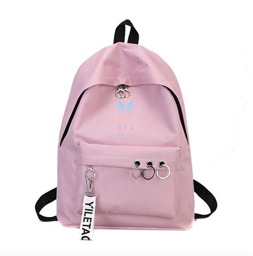 Sac à Dos BTS bangtan Boys pour Garçon et Filles (SD3430) 29*12*40 cm Rose