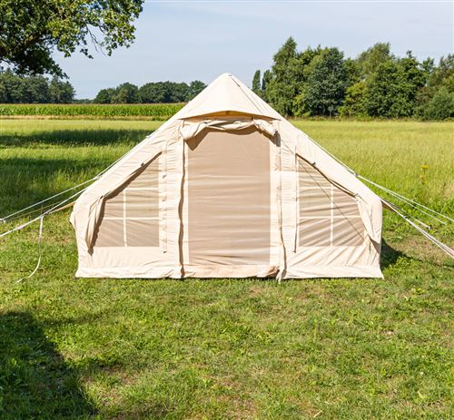 Tente gonflable pour quatre personnes beige 300x200x210 cm - Tente - Achat  & prix