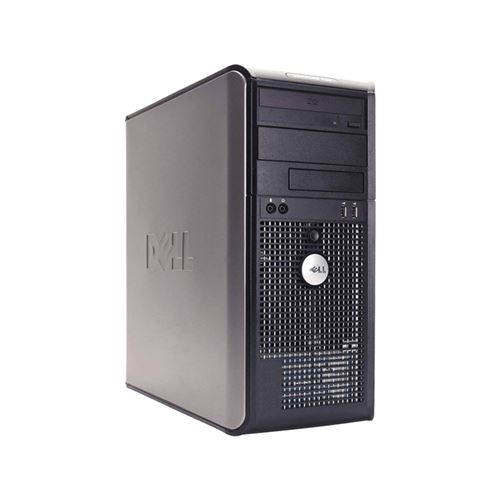 Unité centrale Dell 780 Tour - Core 2 Duo - RAM 4Go - HDD 160Go - Windows 10 - Reconditionné
