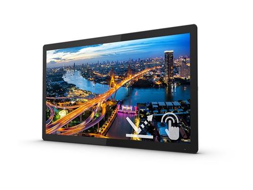 Philips B Line 242B1Tfl - Écran Led - 24" (23.8" Visualisable) - Écran Tactile - 1920 X 1080 Full Hd (1080P) @ 75 Hz - Ips - 350 Cd/M² - 1000:1 - 4 Ms - Hdmi, Dvi-D, Vga, Displayport - Texture Noire