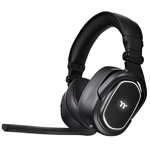 Casque Thermaltake ARGENT H5 RGB sans fil 2,4 GHz gaming RGB noir - Image 3