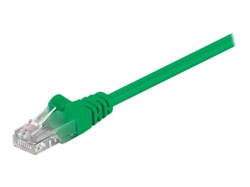 goobay - Netwerkkabel - RJ-45 (M) naar RJ-45 (M) - 7.5 m - UTP - CAT 5e - gevormd - groen