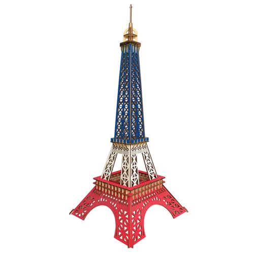 Puzzle 3D 94 pièces - Tour de Paris tricolore