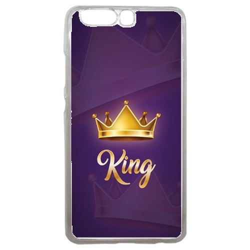 Coque King Fond Mauve Compatible P10 Transparent