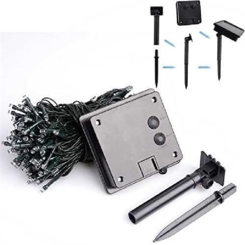 Décoration extérieure de jardin de fête de Noël actionnée solaire de lumières de fée de 22M 200LED