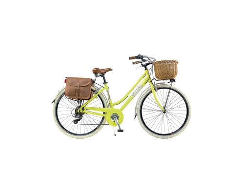 Via Veneto Panier Vélo Femme Rétro En Osier – Fixation Sous-panier Avant, Fait Main En Aluminium