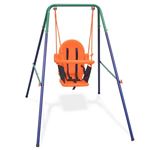 Smoby Portique Balançoire Baby Swing – Métal Anti-UV – Hauteur 118 Cm – Dès 6 Mois – Intérieur/Extérieur – Poids Max 25 Kg