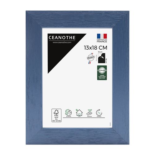 Cadre photo Tutti Frutti myrtille 13x18 cm, bois reconstitué - marque française