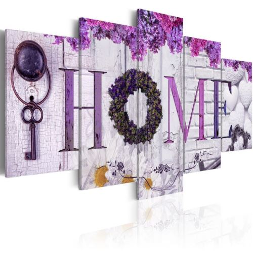 Tableau - Purple House .Taille : 200x100
