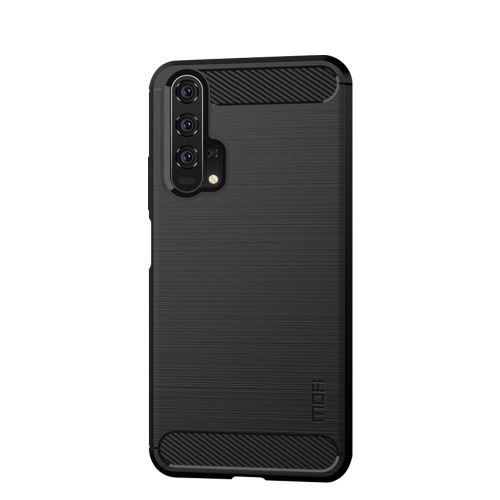 Coque en TPU fibre de carbone noir pour votre Huawei Honor 20/20 Pro