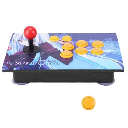 PC Clé USB de Jeu d'Arcade Boutons de Contrôleur Directions de 8 Dispositif de Contrôle du Joystick pour PC Win7/ Win8