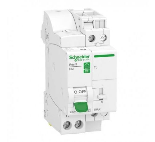 Schneider Electric Combiné Disjoncteur + Télérupteur Xe Resi9 - 1P + N - 10 A - Embrochable - Image 1