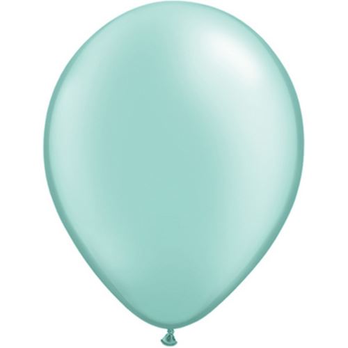 Qualatex - Ballons uni 28cm (lot de 100) (Taille unique) (Menthe perlée) - UTSG4586