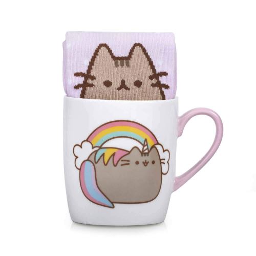Pusheen - Licorne tasse et Chaussettes en blanc / rose/ capacité 250 ml - thumbs Up! - 1001871