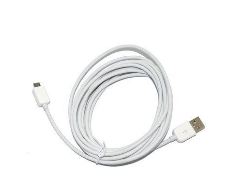 Câble Micro USB 3 mètres pour Samsung Galaxy J7 2017, J7 PRO ( 3 mètres blanc )