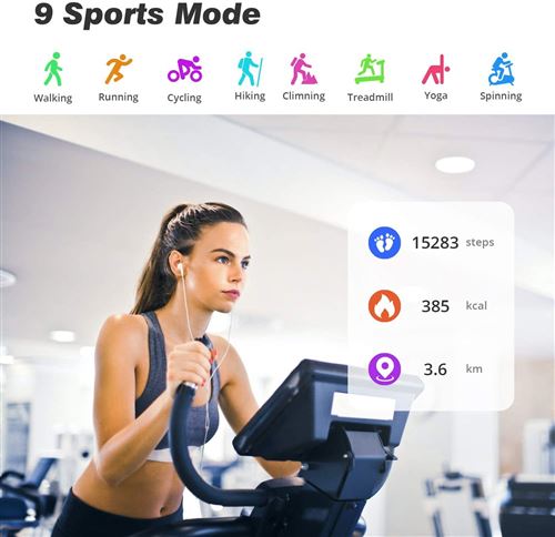 Montre Connectée Running Sport Fitness Étanche Sommeil Cardio GPS Neuve