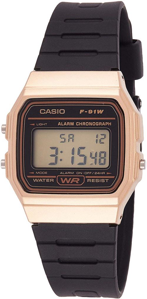 Casio Femmes Digital Quartz Montre avec Bracelet en Plastique F-91WM-9AEF