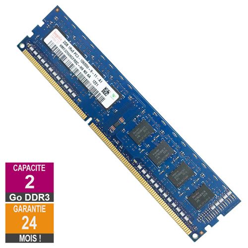 Barrette Mémoire 2Go Ram Ddr3 Hynix Hmt325U6Cfr8C-H9 Dimm Pc3-10600U