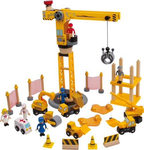 Small foot company - 2021776 - jeu de construction - grue - city