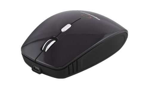 Esperanza EM121K - Muis - optisch - 4 knoppen - draadloos - 2.4 GHz - USB draadloze ontvanger - zwart