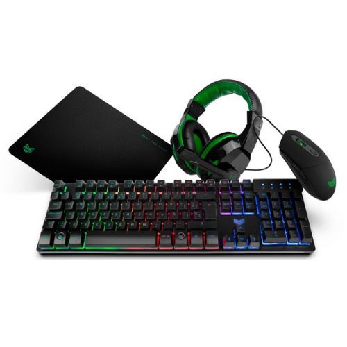 Pack Gaming BG BGX4PCK (4 Pcs) Noir Vert