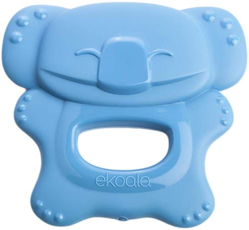 eKoala anneau de dentition eKolly junior 8 x 9 cm bleu organique