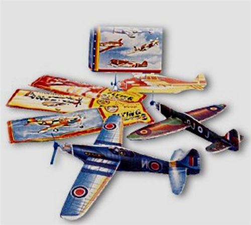 Lot 3 Avions Styrol 20 Cm A Monter Different