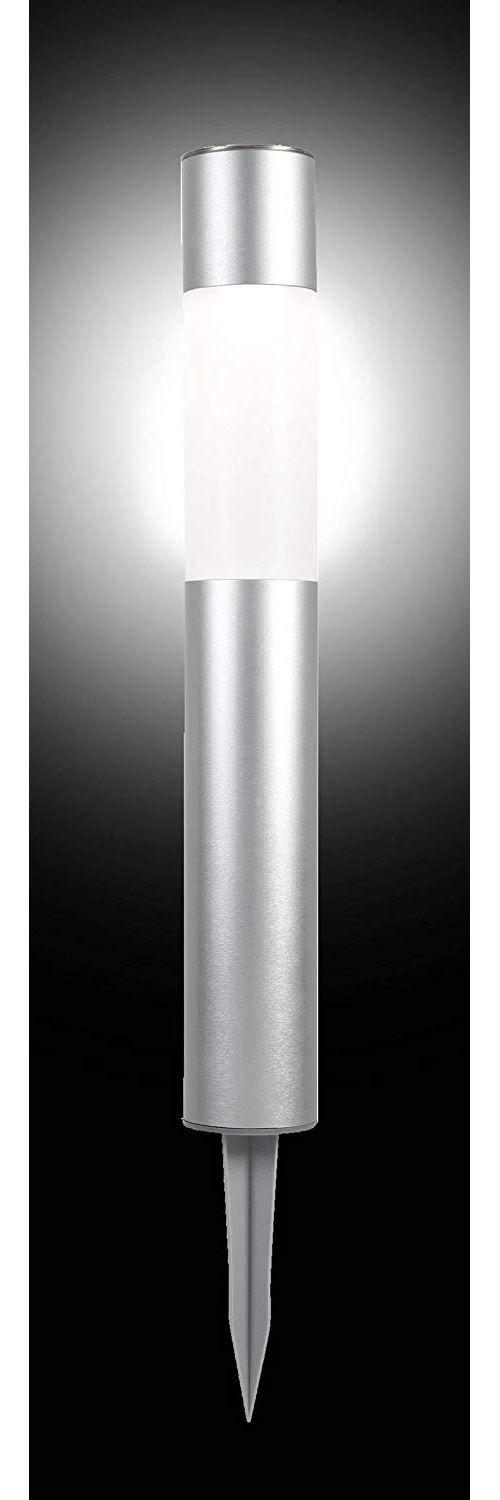 POLARLITE Gartenleuchte 0.2W Kalt-Blanc, Warm-Blanc Basis 50 Argent