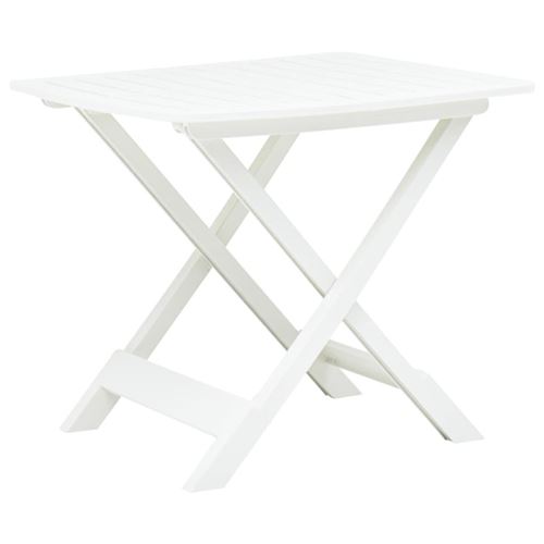 Vidaxl Blanc Table Pliable En Plastique - Image 3