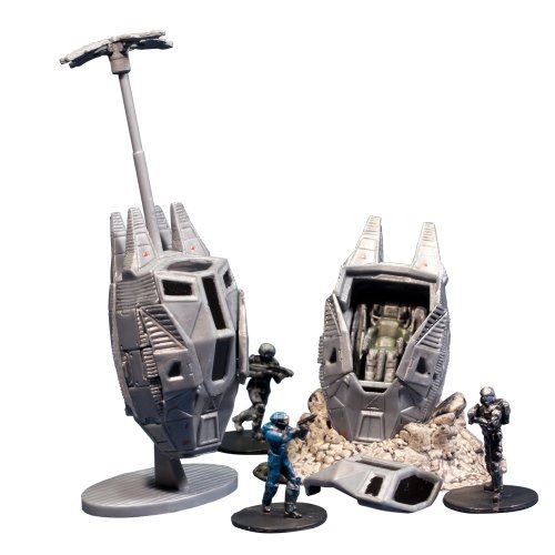 McFarlane Toys Halo Micro Ops série 1 Odst Drop Pads (Comprend 2 avec la base de débris, drag chute et Buck)