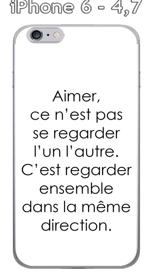 Onozo Coque Apple Iphone 6 4 7 Design Citation Aimer Ce N Est Pas Texte Noir Fond Blanc Etui Pour Telephone Mobile Achat Prix Fnac