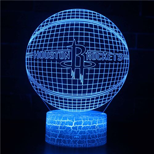 Lampe 3D Tactile Veilleuses Enfant 7 Couleurs avec Telecommande - NBA #383