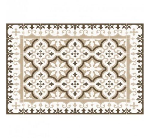 Tapis Flocon beige, Mosaiko - Taille - 50 x 100 cm