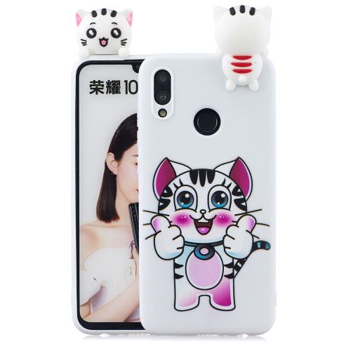 Coque en TPU impression de motifs de poupées mignonnes en 3D tigre pour votre Huawei P Smart (2019)/Honor 10 Lite