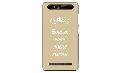 Coque souple pour Konrow Just5 avec impression Motifs Bouder pour mieux Régner taupe