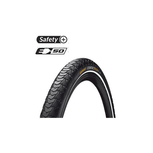 Continental Contact Plus Pneus pour v&eacute;lo Mixte, Noir R&eacute;flex, 47-622