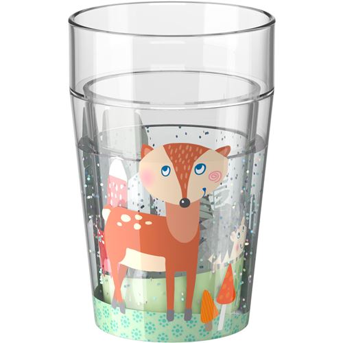 Haba tasse à paillettes Animaux de la forêt 340 ml