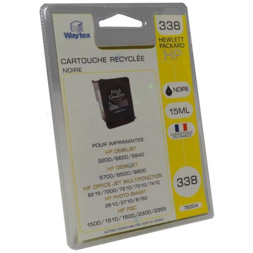 Cartouche recyclée pour HP 338 BK noir 11ml