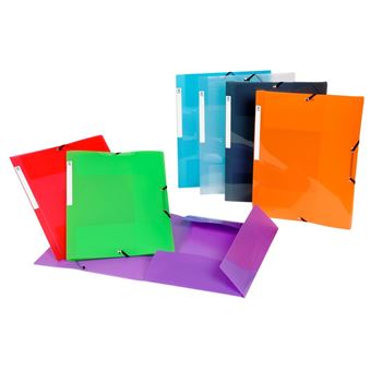 Chemise à Lamelles Iderama A4 - Carton Solide 355g - Noir