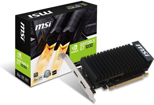 Carte Graphique Nvidia MSI GeForce GT1030 2GHD4 OC Low Profile