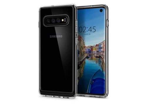 Spigen - Achterzijde behuizing voor mobiele telefoon - polycarbonaat, thermoplastic polyurethaan (TPU) - kristalhelder - voor Samsung Galaxy S10