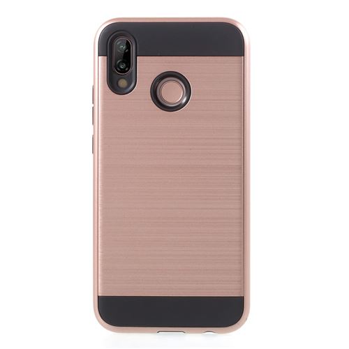 Coque en TPU hybride or rose pour votre Huawei P20 Lite/Nova 3E
